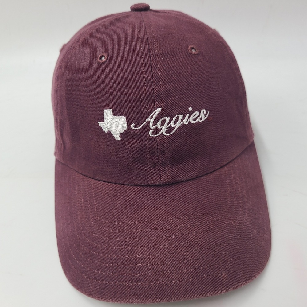 Women Texas A&M Aggies Hat Strapback 47 Brand Clean Up Maroon NCAA University